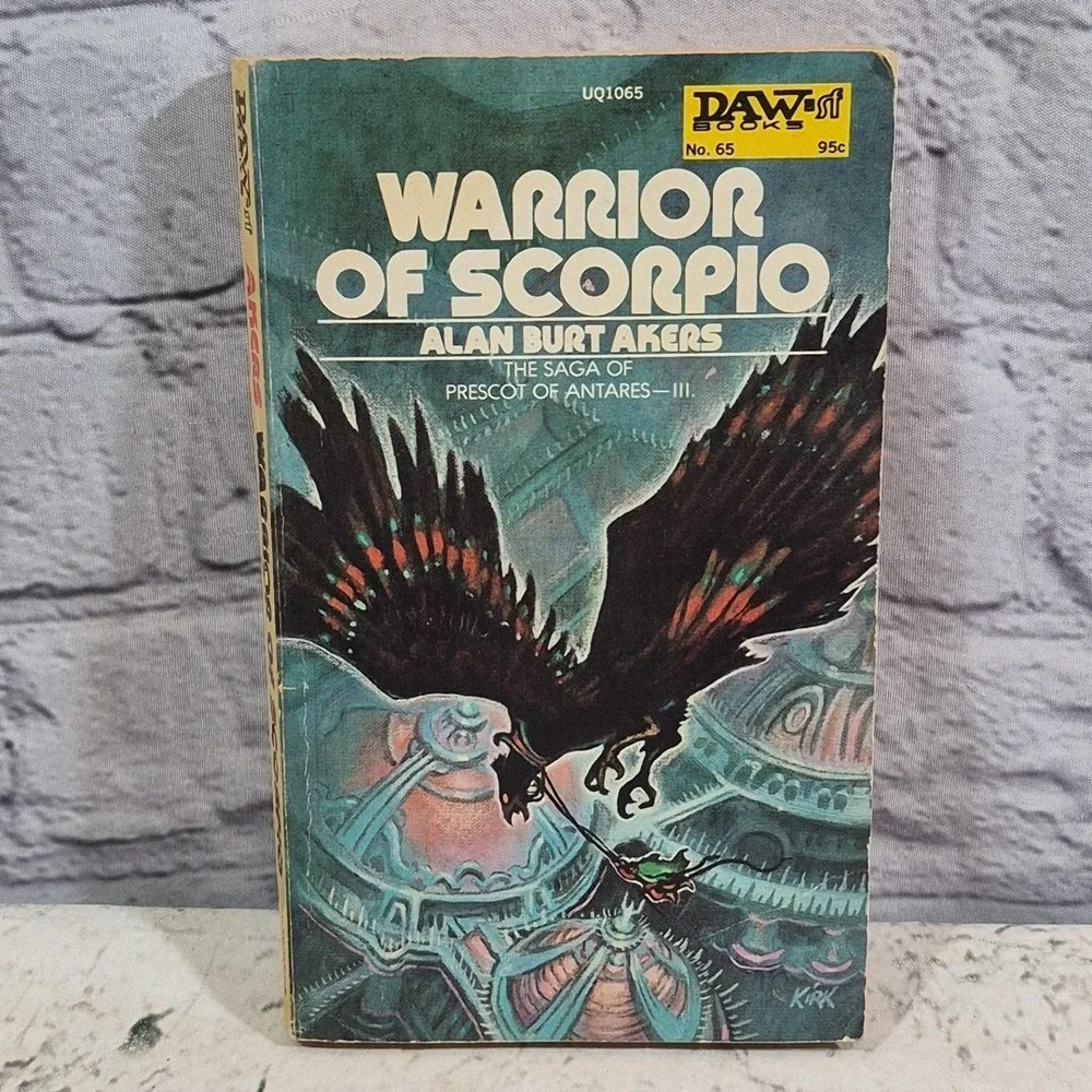 Warrior of Scorpio Dray Prescott 3-Alan Burt Akers-DAW Paperback 1st Print 1973